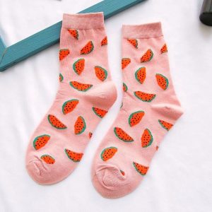 Chaussette fruit longue pastèque