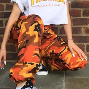 Cargo camouflage orange