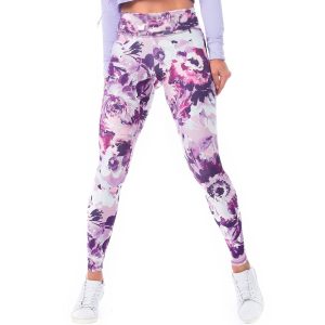 Legging Sport Taille Haute Fleuri