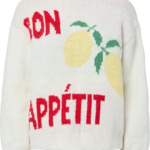 PCBIKKA PullŒwear Tricot Lacé Femme