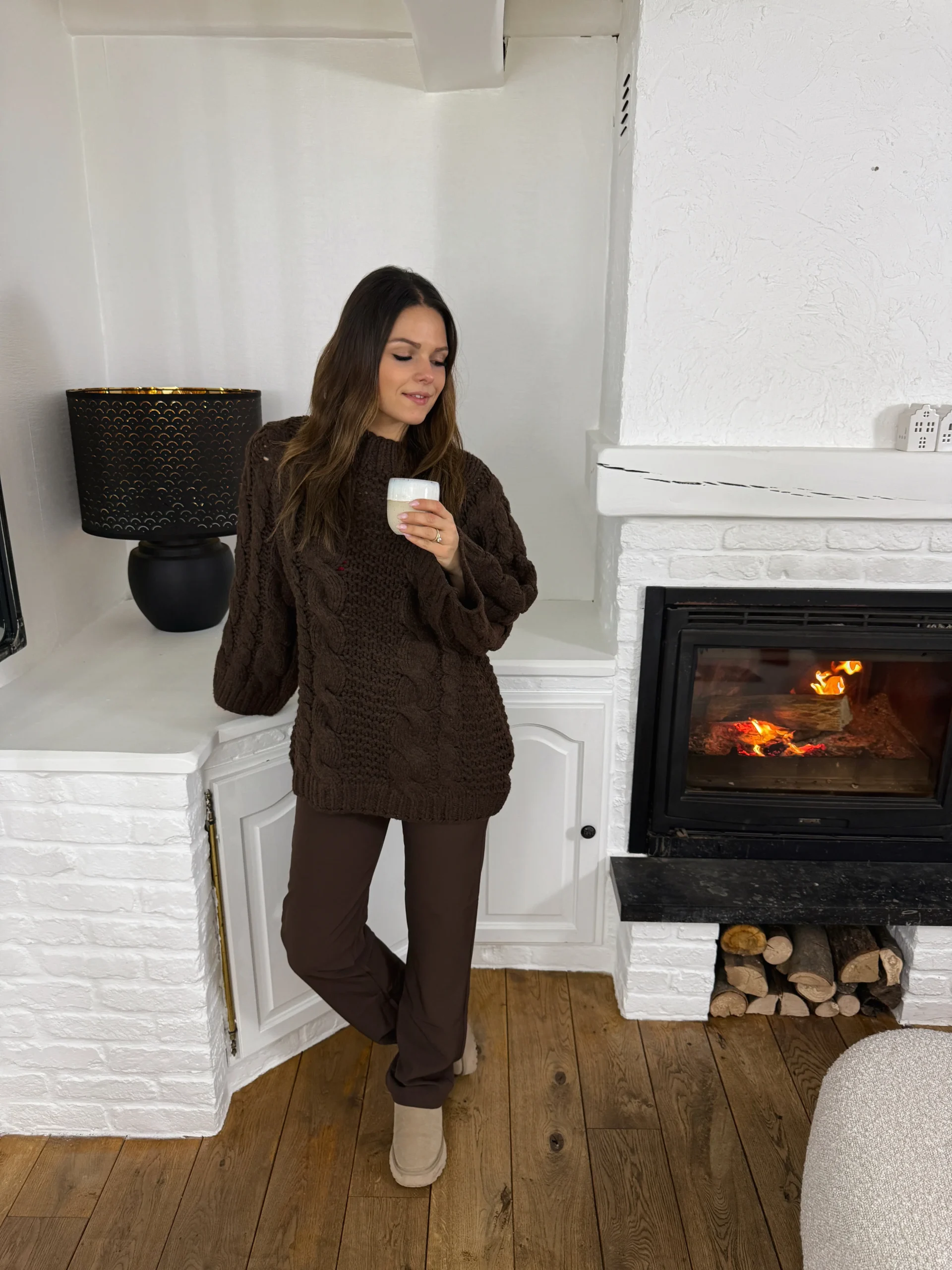 PAULINE - PANTALON DROIT CHOCO – Image 4