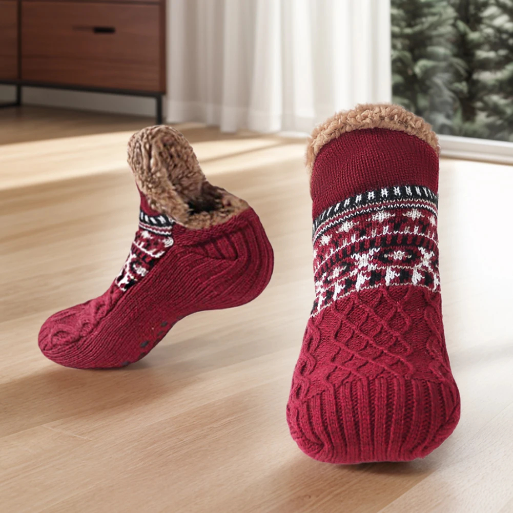 Chaussette polaire rouge de Noël – Image 2