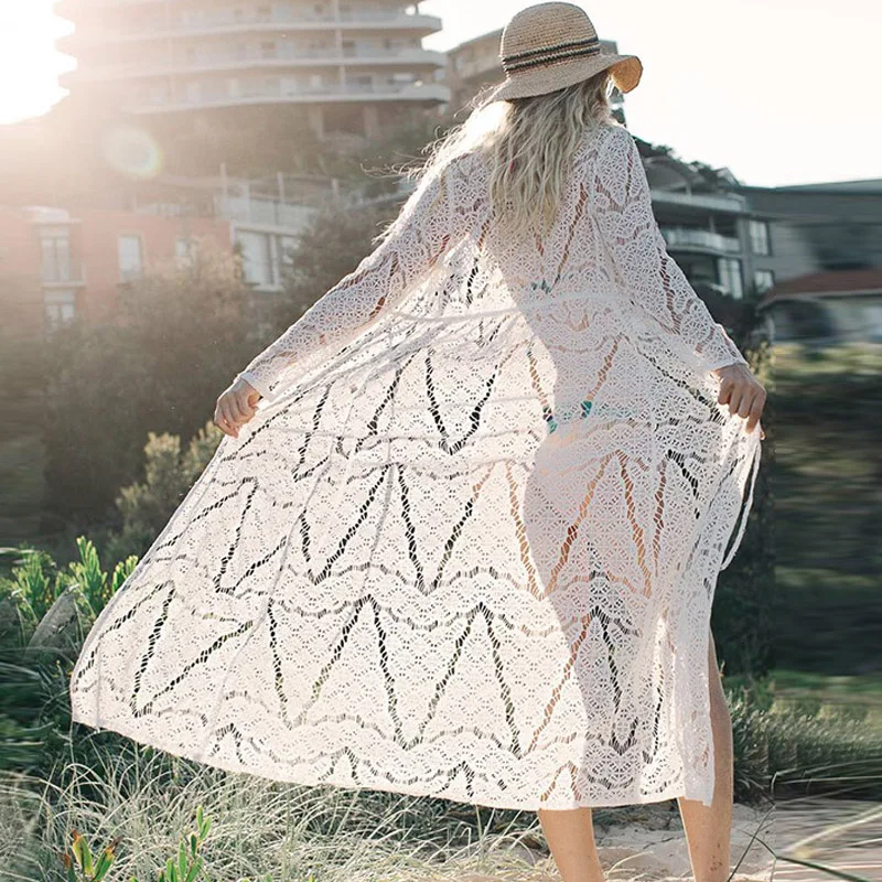 Longue robe de plage Crochet – Image 2