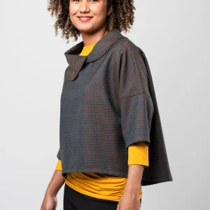 Pèlerine, veste pour femme en pure laine