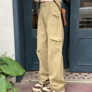 Pantalon cargo grande taille femme