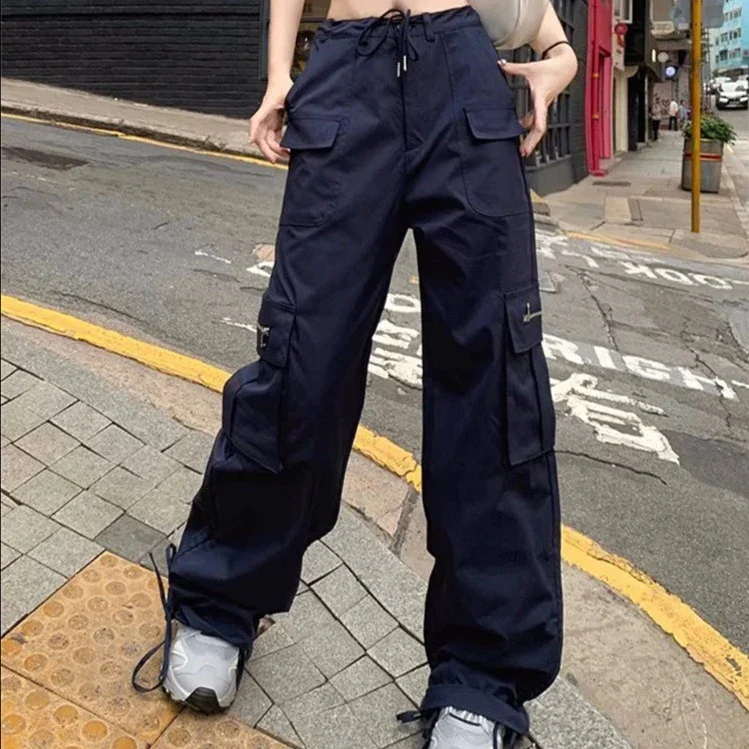 Cargo bleu marine femme – Image 3