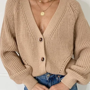Cardigan Oversize Kaki