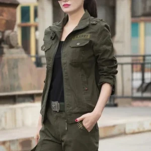 Blouson cargo femme