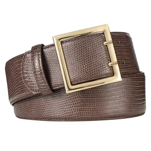 Ceinture Large Femme Cuir Marron