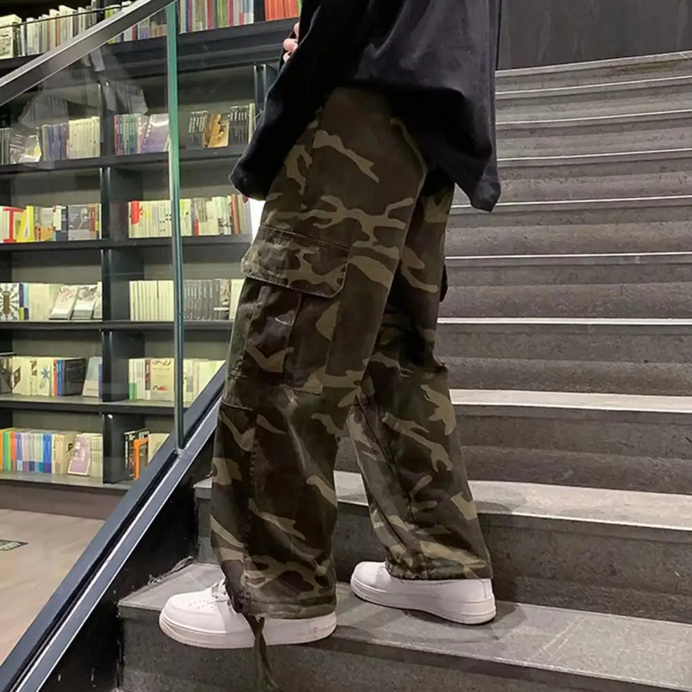 Baggy military cargo pants