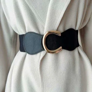 Ceinture Large Cuir Souple Femme