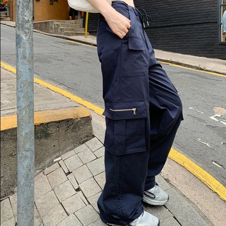 Cargo bleu marine femme – Image 4