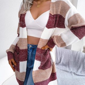 Cardigan Oversize Rayé