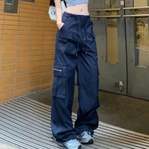 Blue cargo pants