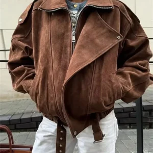 Veste Oversize Femme Daim