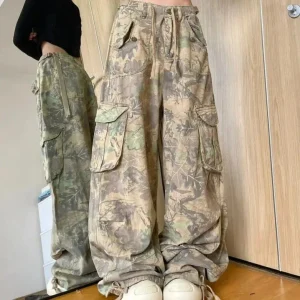 Pantalon cargo femme camouflage