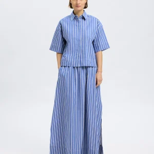 SLFFIA 2/4 CROPPED STRIPED SHIRT