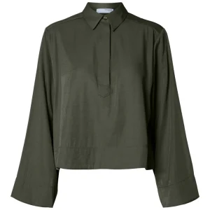 SLFJEAN LS CROPPED SHIRT B