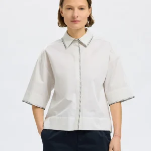 SLFFIA 2/4 CROPPED STITCHED SHIRT B