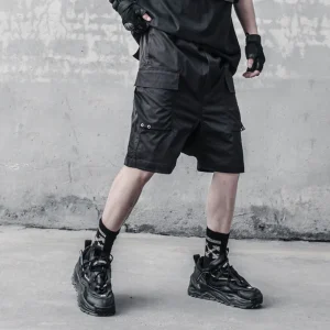 Black cargo shorts