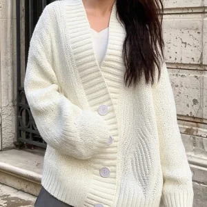 Cardigan Blanc Large