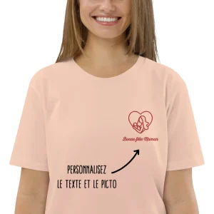 T-shirt Fêtes des Mères personnalisé brodé