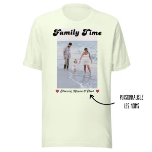 T-shirt personnalisé Famille photo