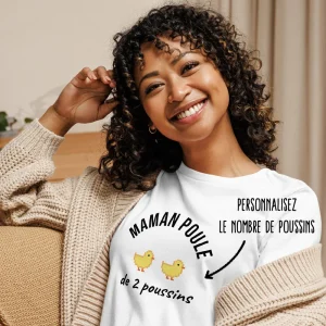 T-shirt personnalisé Maman poule et ses poussins