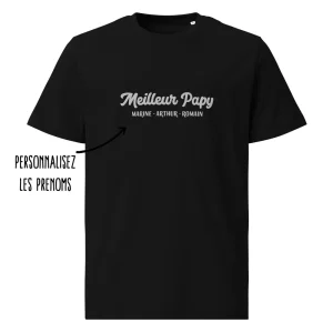 T-shirt personnalisé Meilleur Papy brodé