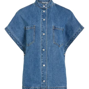 VISTINE S/L DENIM PONCHO
