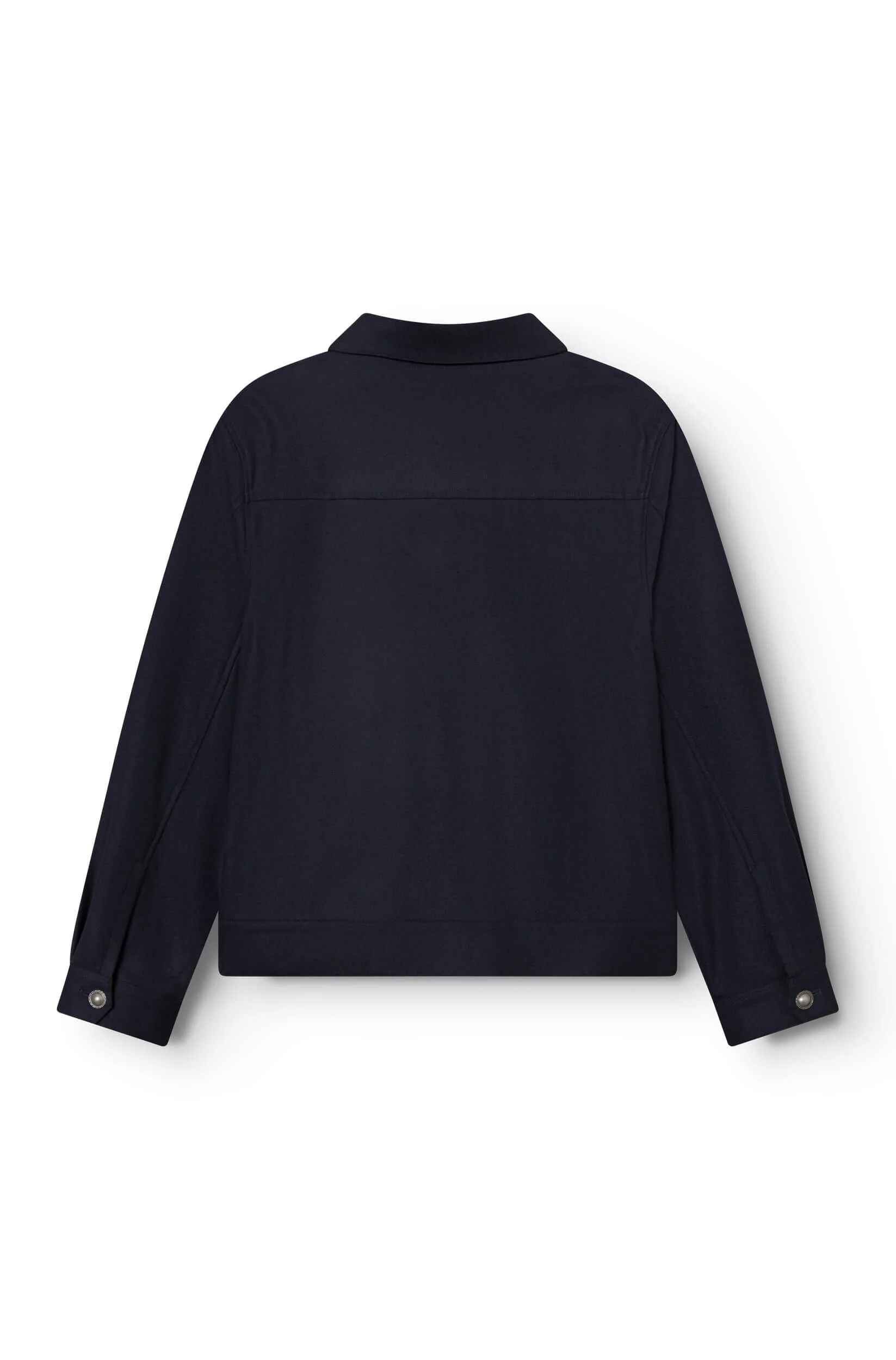 AD 178 - Blouson en Laine Mérinos Bleu Marine – Image 4