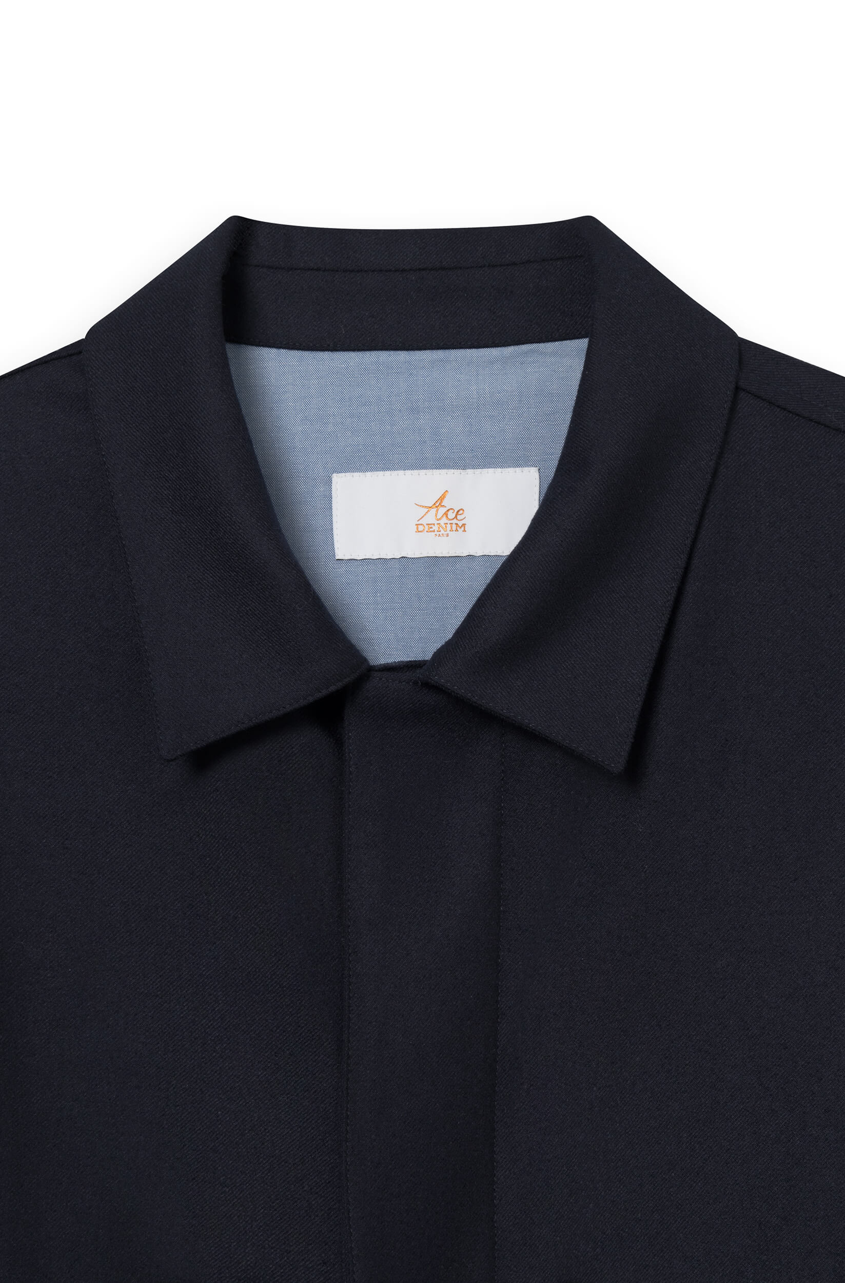 AD 178 - Blouson en Laine Mérinos Bleu Marine – Image 6