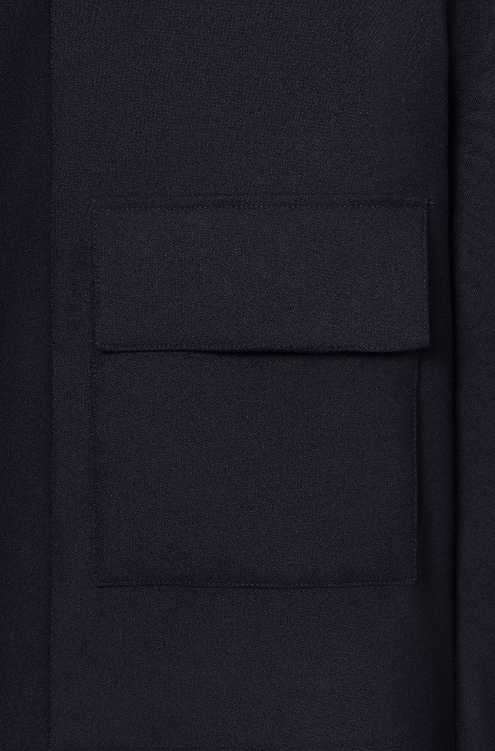 AD 178 - Blouson en Laine Mérinos Bleu Marine – Image 7