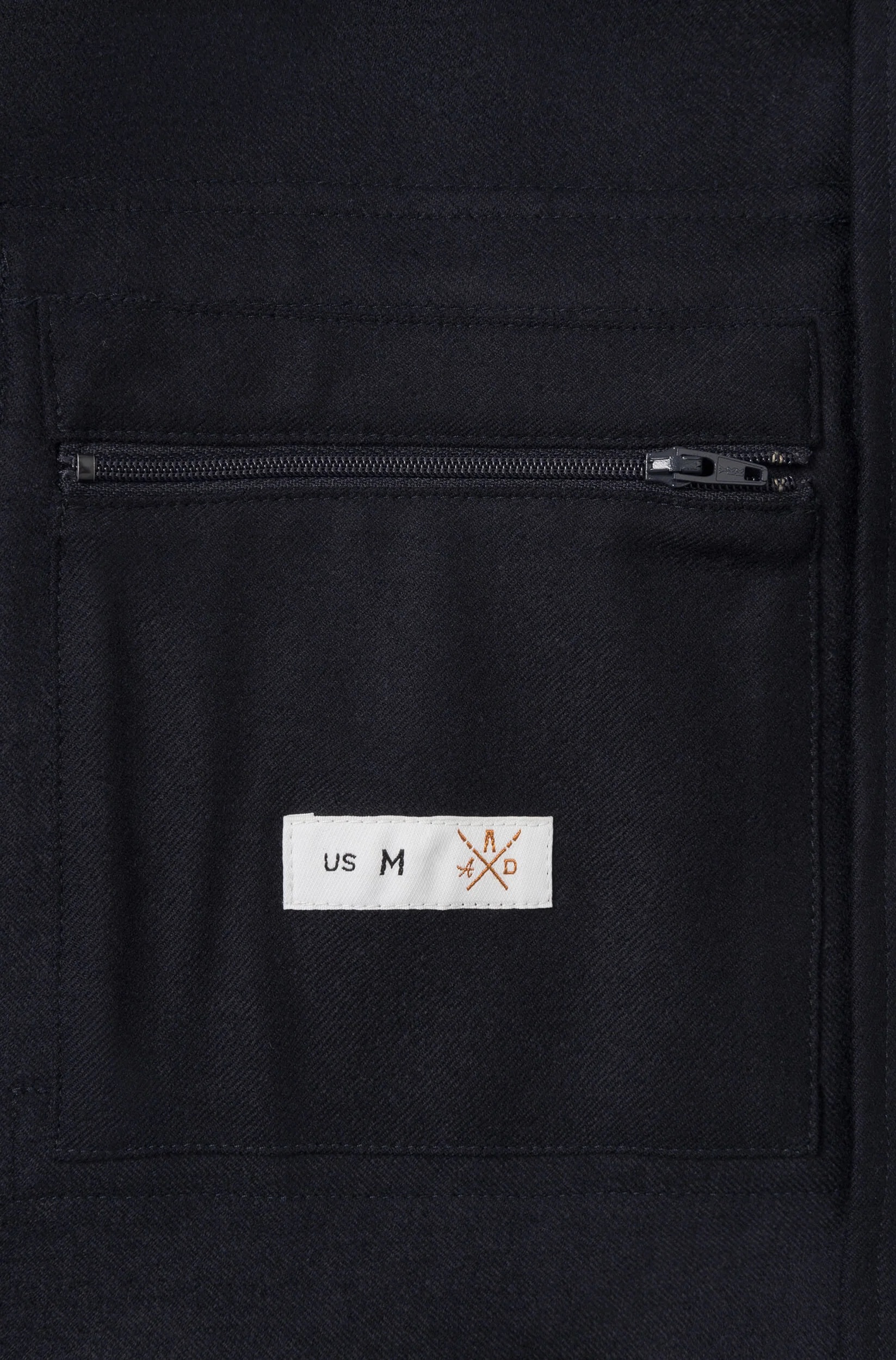 AD 178 - Blouson en Laine Mérinos Bleu Marine – Image 9