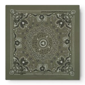 AD 400 - Carré en Soie Kaki