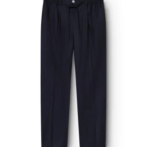 AD 47 - Pantalon Ample en Laine Mérinos Marine