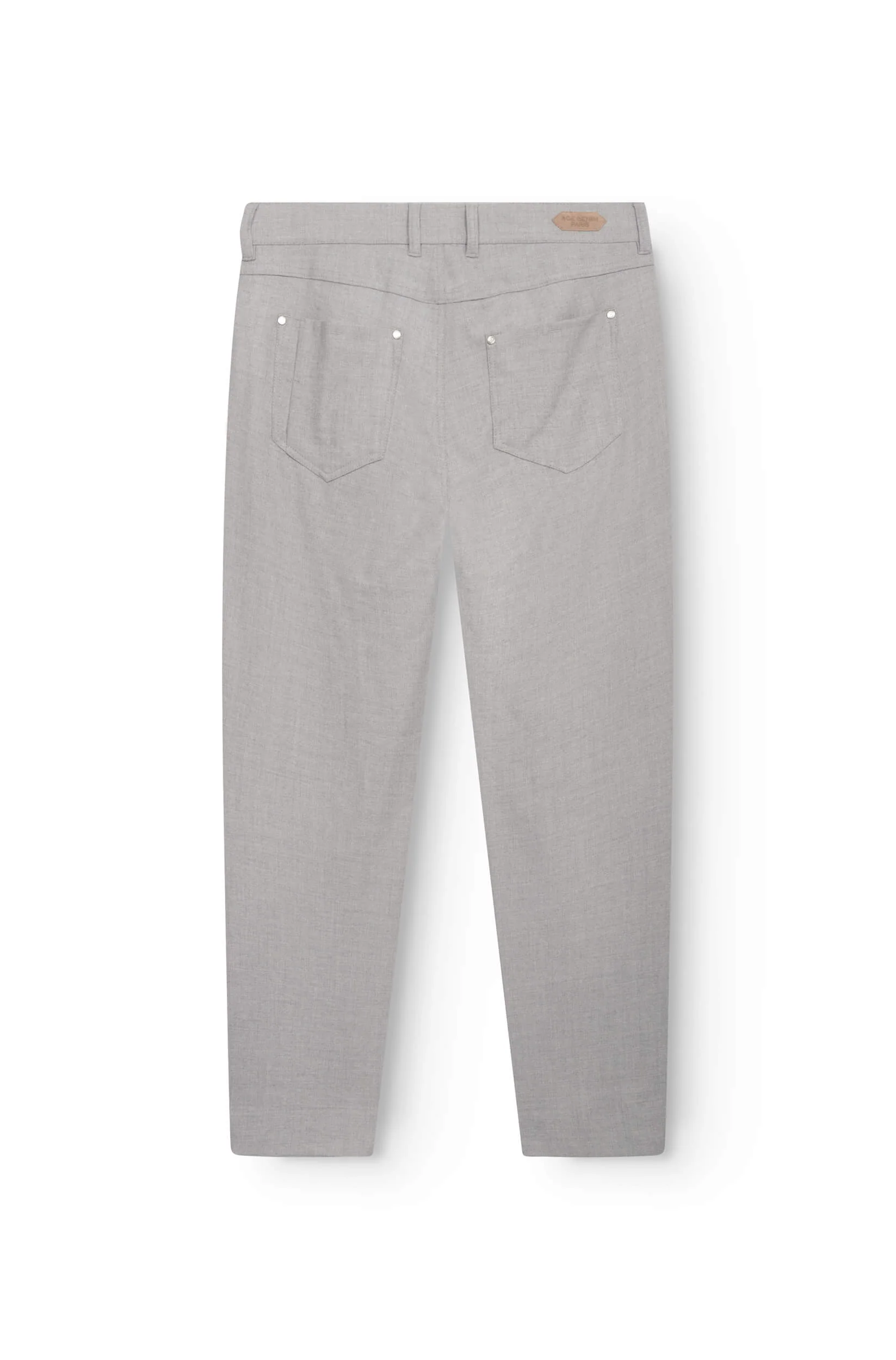 AD 45 - Pantalon en Flanelle de Laine Gris Beige – Image 4