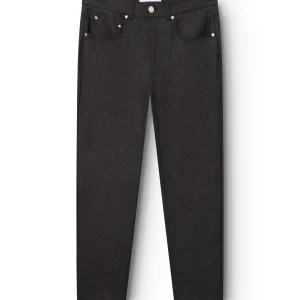AD 45 - Pantalon en Flanelle de Laine Gris Foncé