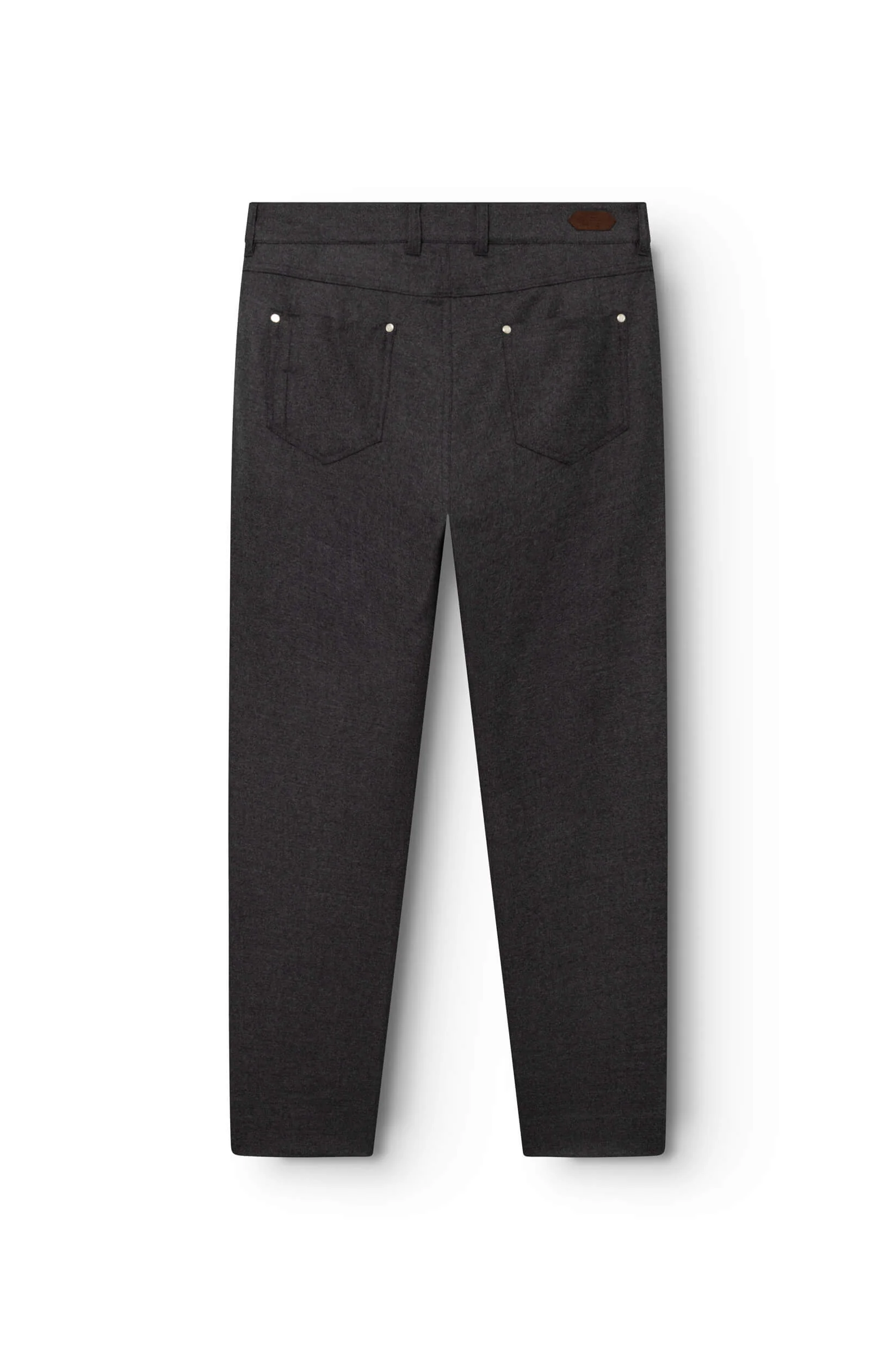 AD 45 - Pantalon en Flanelle de Laine Gris Foncé – Image 4
