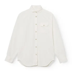 AD 89 - Surchemise en Velours Blanc Cassé