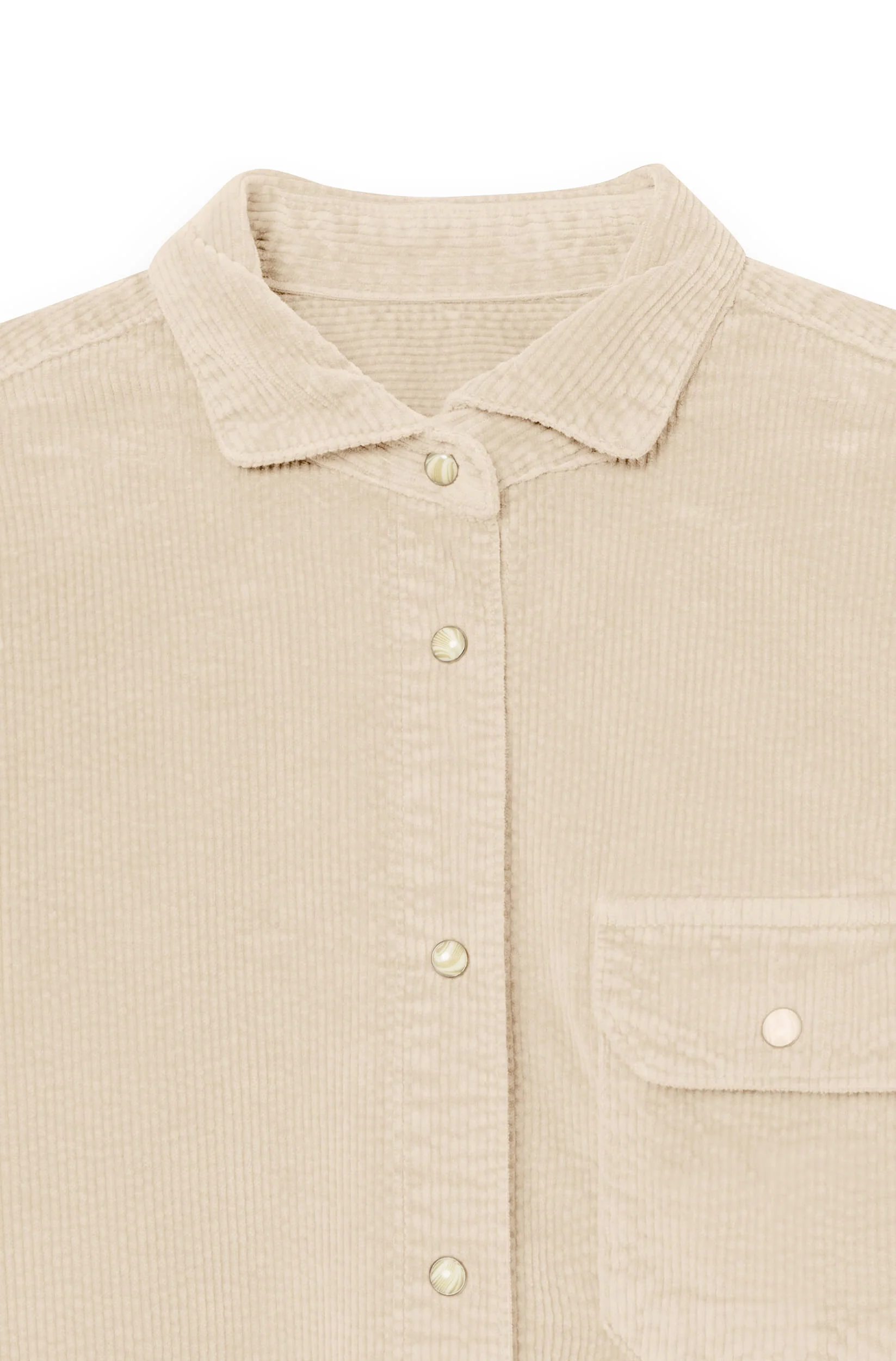 AD 89 - Surchemise en Velours Beige – Image 4