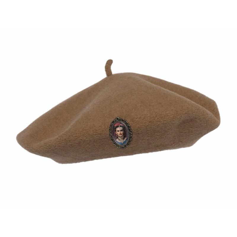 BERET VINTAGE FRIDA KAHLO BEIGE