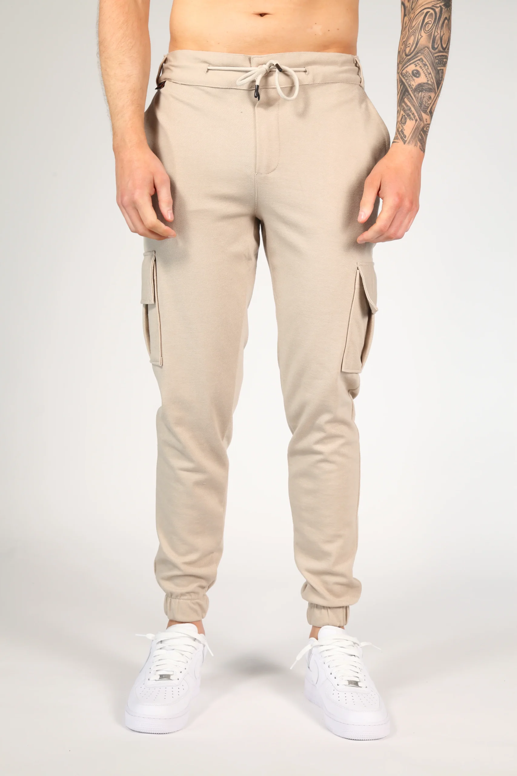 Cargo broek Vincenzo Beige – Image 2