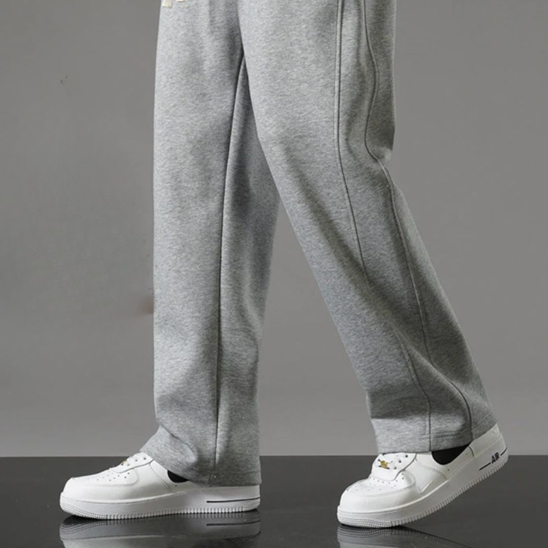 Jogging polaire homme gris fourré – Image 4