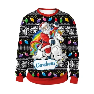 Sweat Père Noël Licorne original