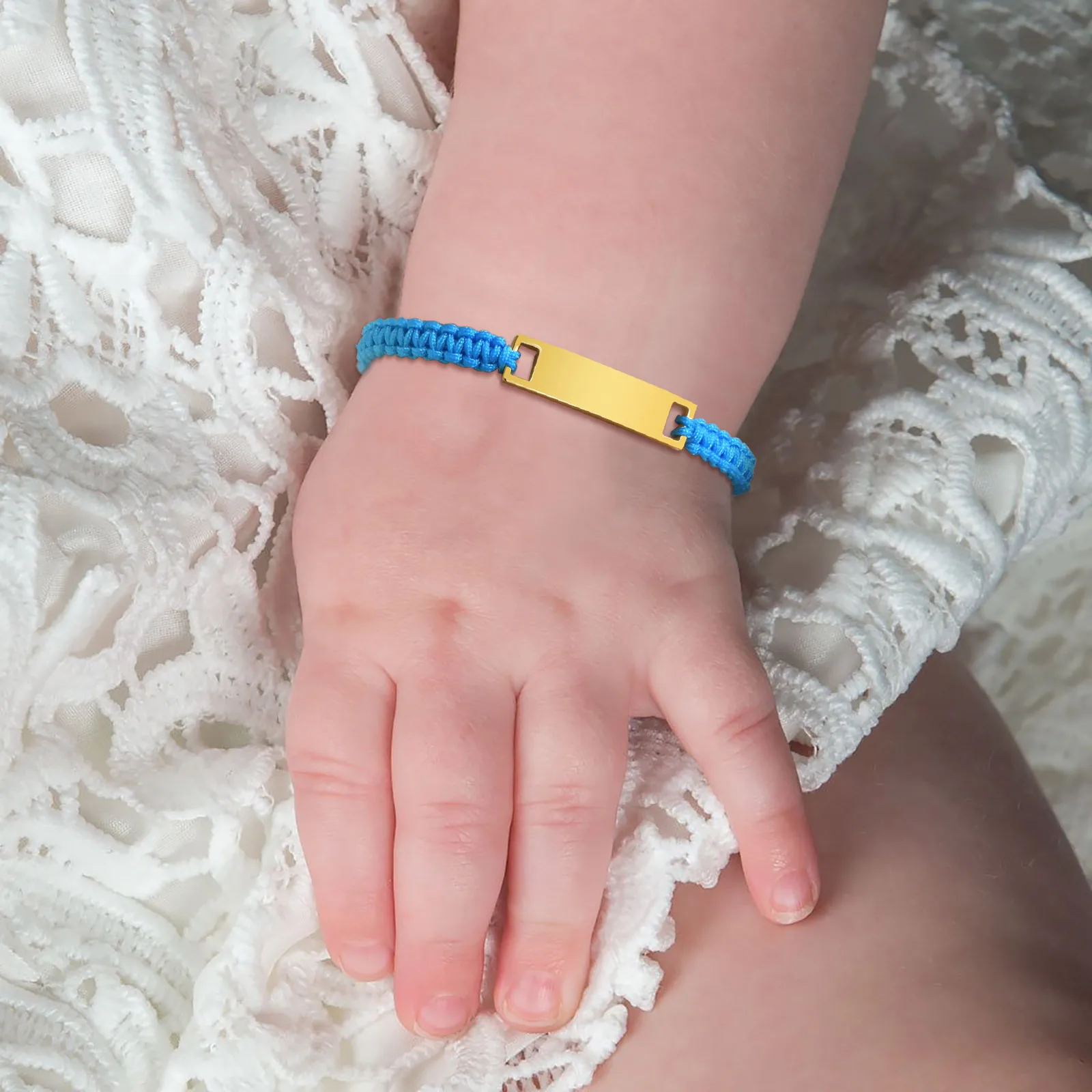 Bracelet prénom personnalisé gravé pour enfant – Image 3