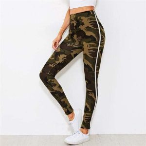Legging camouflage taille haute