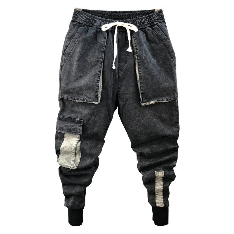 Pantalon cargo homme taille élastique – Image 2