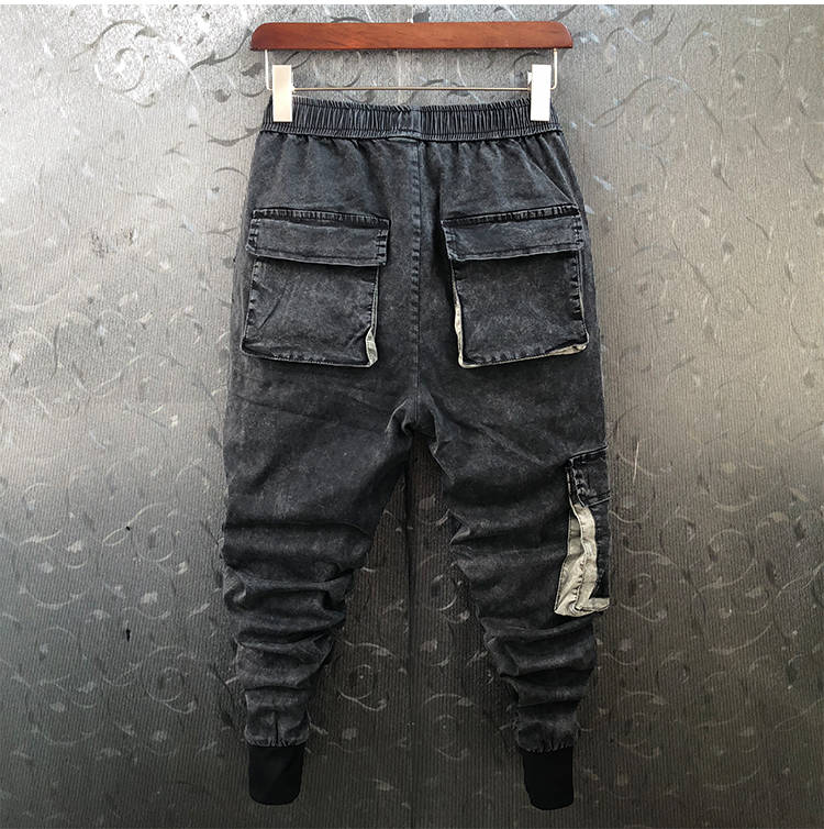 Pantalon cargo homme taille élastique – Image 3