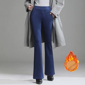 Legging évasé intérieur velours